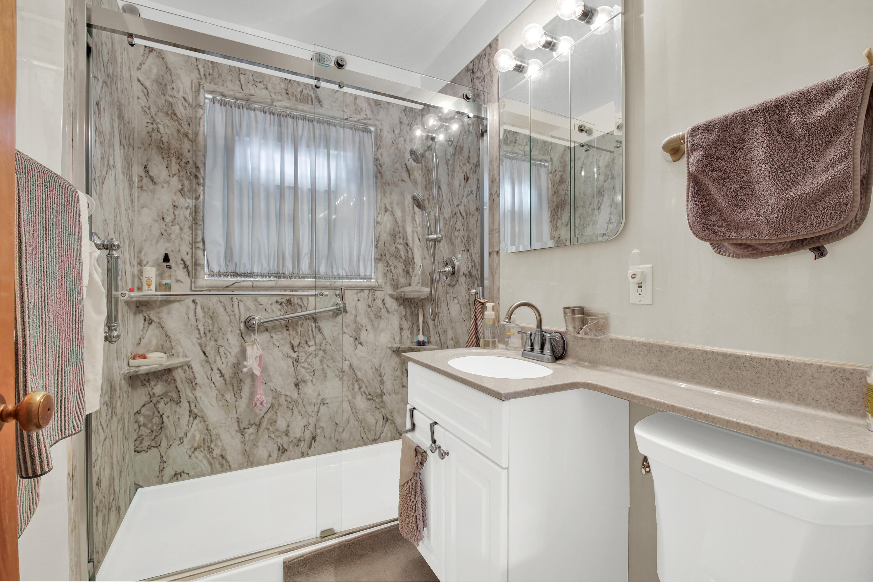 W150S6441 Spring Lane Muskego, WI 53150 - Photo 12 of 24 HUGE walk-in shower -- beautifully updated!