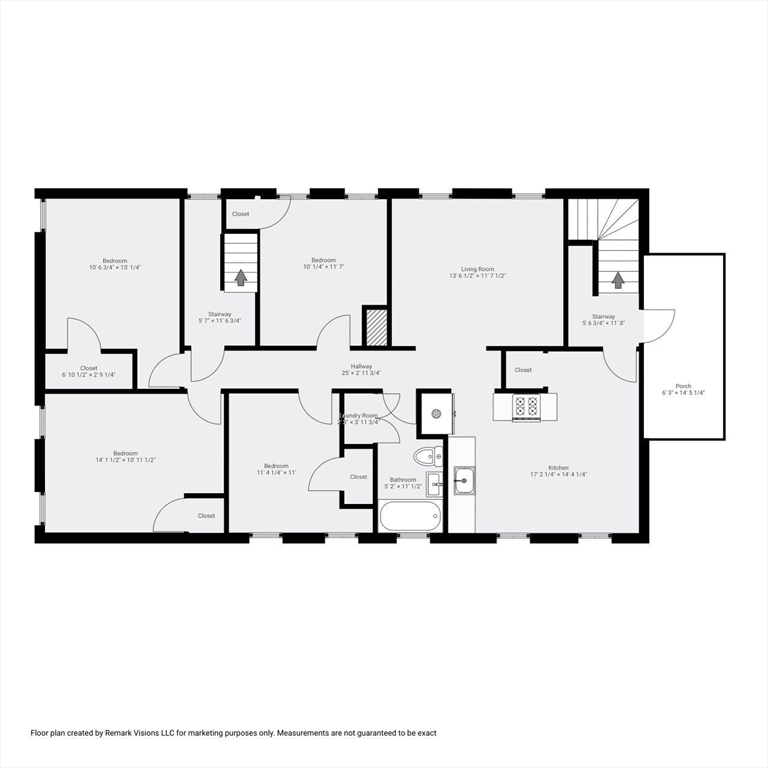 570 Washington Street, Unit 3 Boston, MA 02135 - Photo 10 of 11 a picture of a floor plan