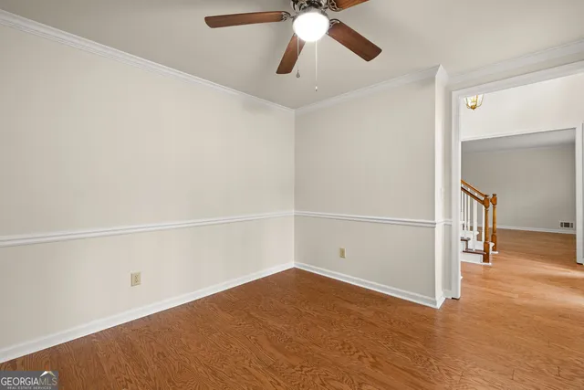 a view of an empty room