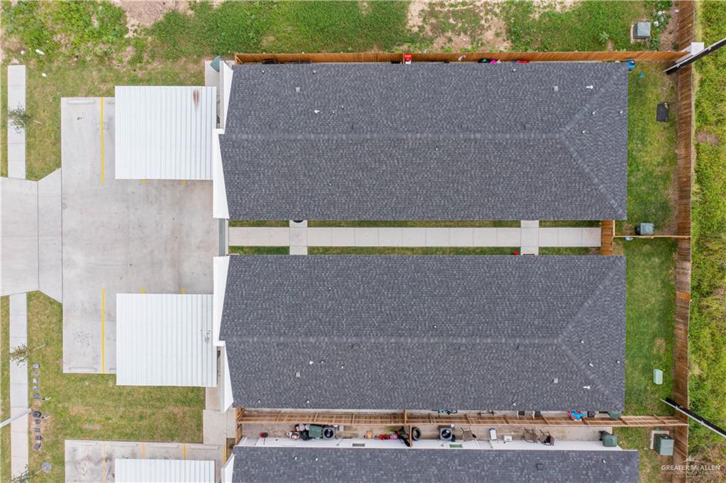 221 Rafael Drive, Unit 1 San Juan, TX 78589 - Photo 16 of 18 an aerial view of a house with a yard