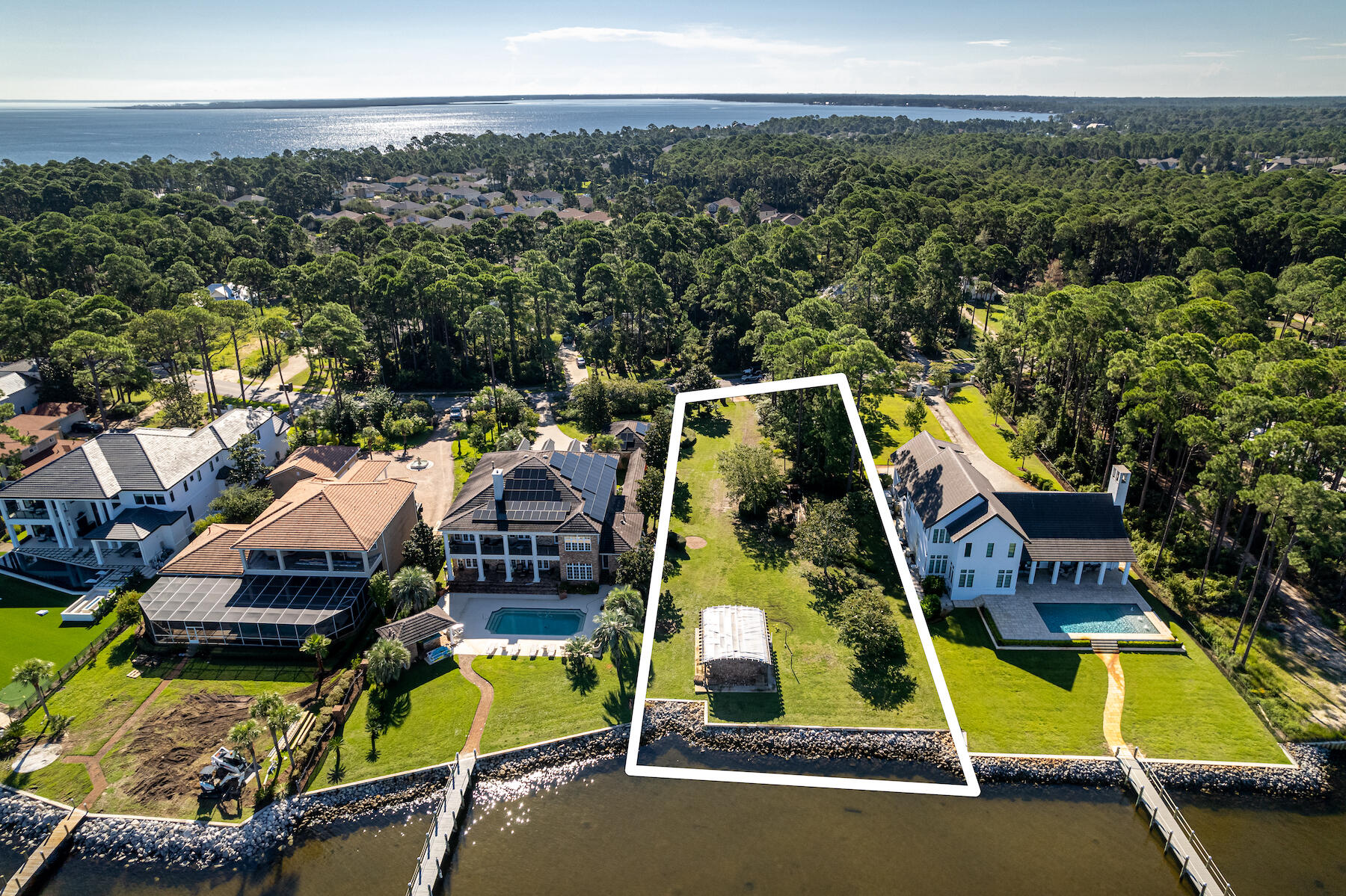 Lot 5 Driftwood Point Road Santa Rosa Beach, FL 32459 - Photo 8 of 11 an aerial view of residential houses with outdoor space