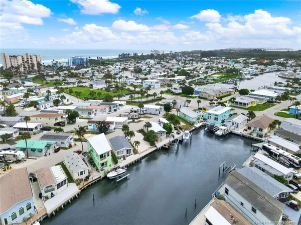an aerial view of a city
