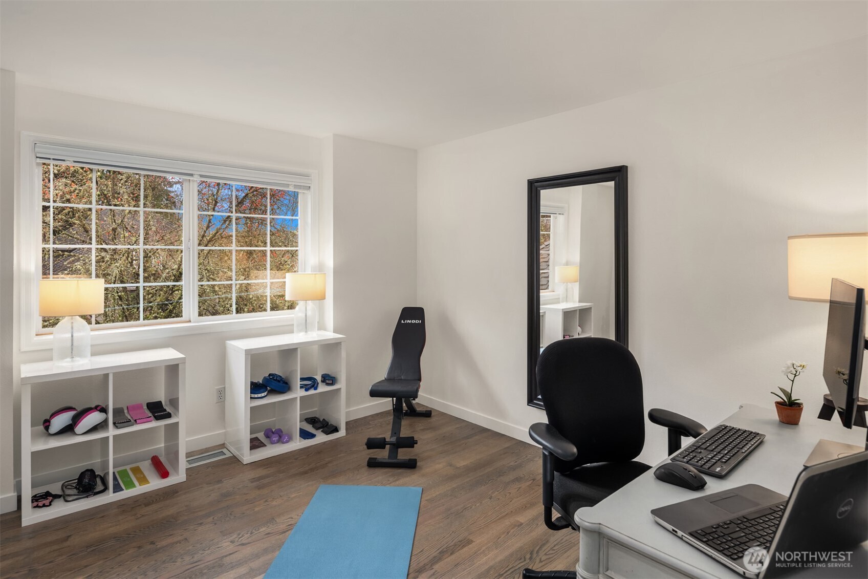 10330 Northeast 151st Place Bothell, WA 98011 - Photo 25 of 38 a view of a workspace with furniture and a window