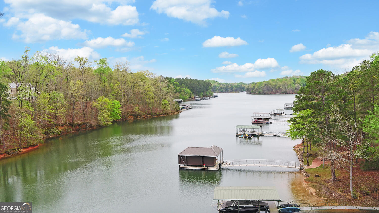 913 Paynes Creek Road, Unit LOT 11 Hartwell, GA 30643 - Photo 10 of 14 a view of a lake in middle of forest