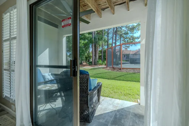 a house view with a outdoor space