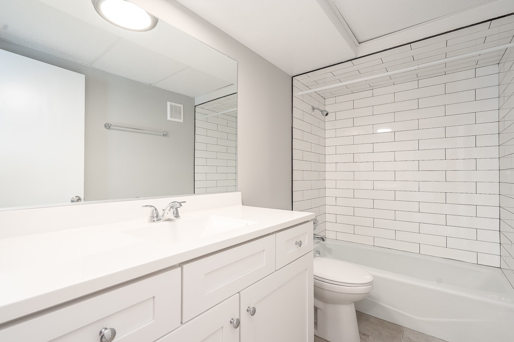 21 South Waiola Avenue, Unit 8 La Grange, IL 60525 - Photo 9 of 18 a bathroom with a sink a toilet and shower
