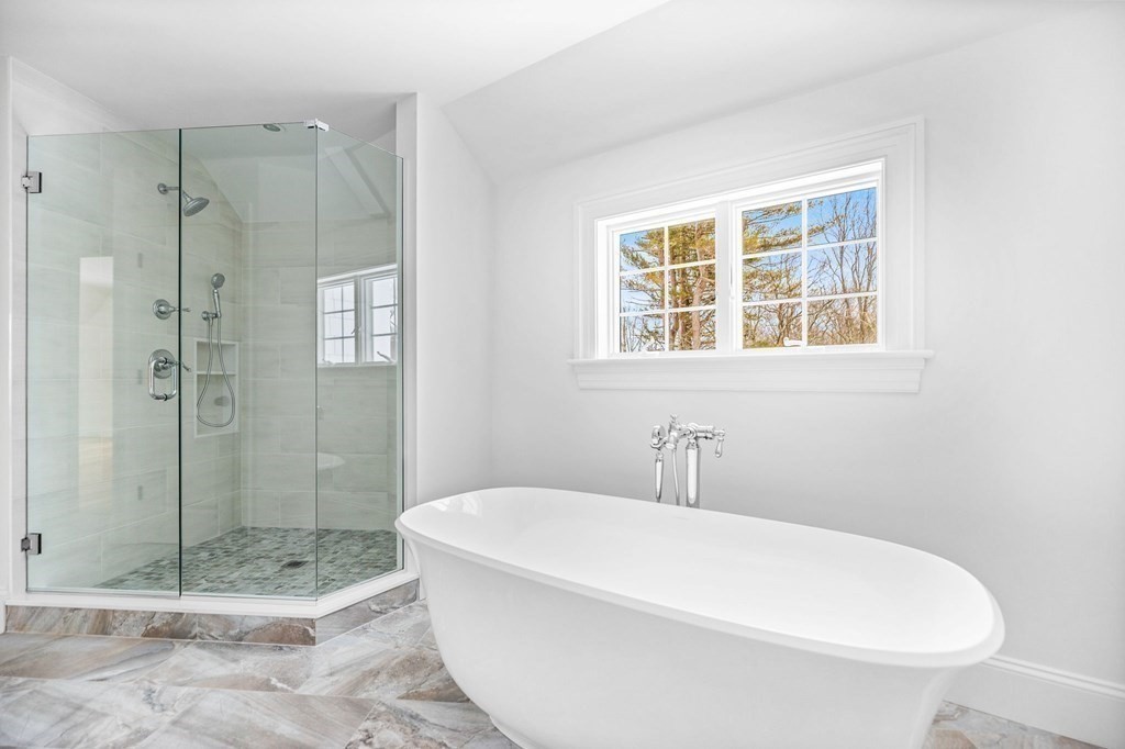 4 Jordan Way Hingham, MA 02043 - Photo 31 of 42 a white bath tub sitting next to a shower