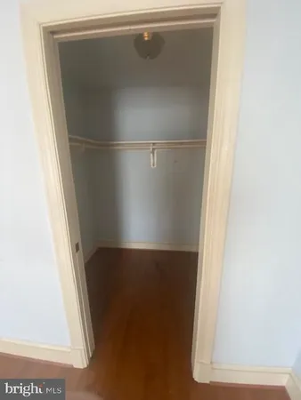 a close view of walk in closet