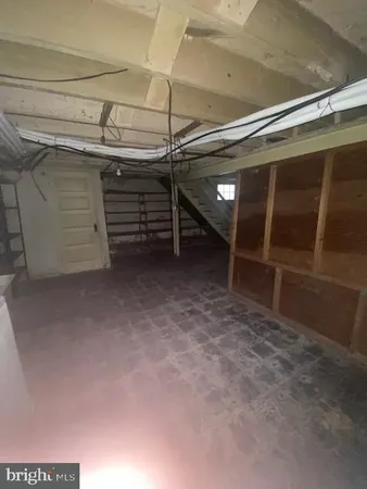 a view of a room with an empty space