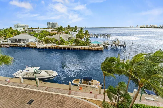 a view of outdoor space with palm trees