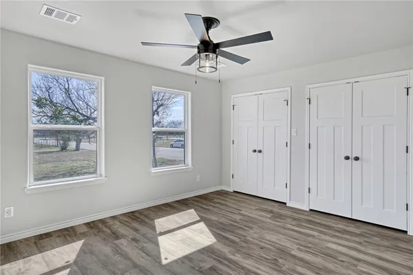 a view of a center island and living room