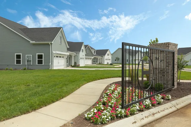 a view of a house with a garden