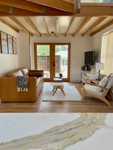 a view of a backyard of the house