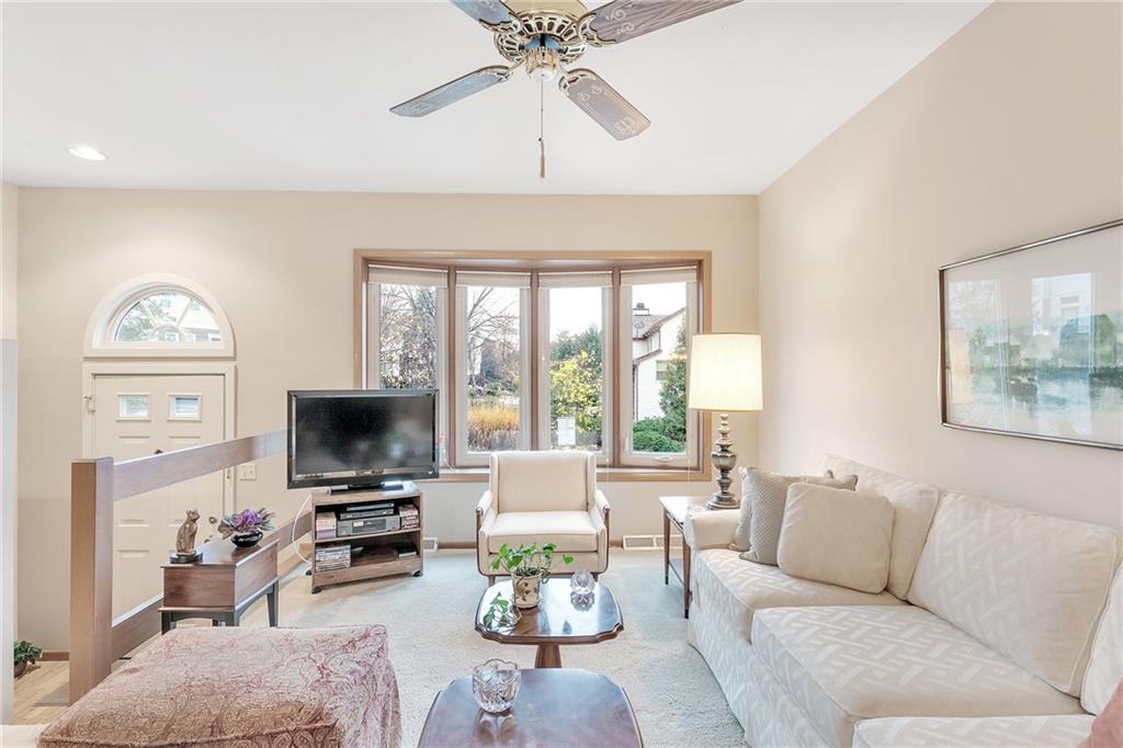 108 Spring Run Drive Monroeville, PA 15146 - Photo 7 of 25 The living room abundant natural lighting through the beautiful bow window.