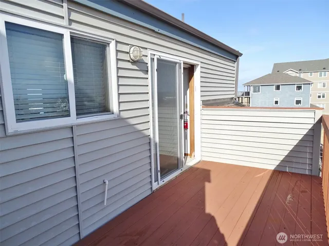 a view of city and roof