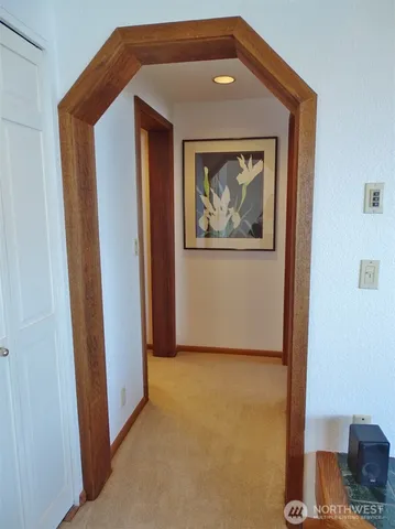 a room with a bed and a window