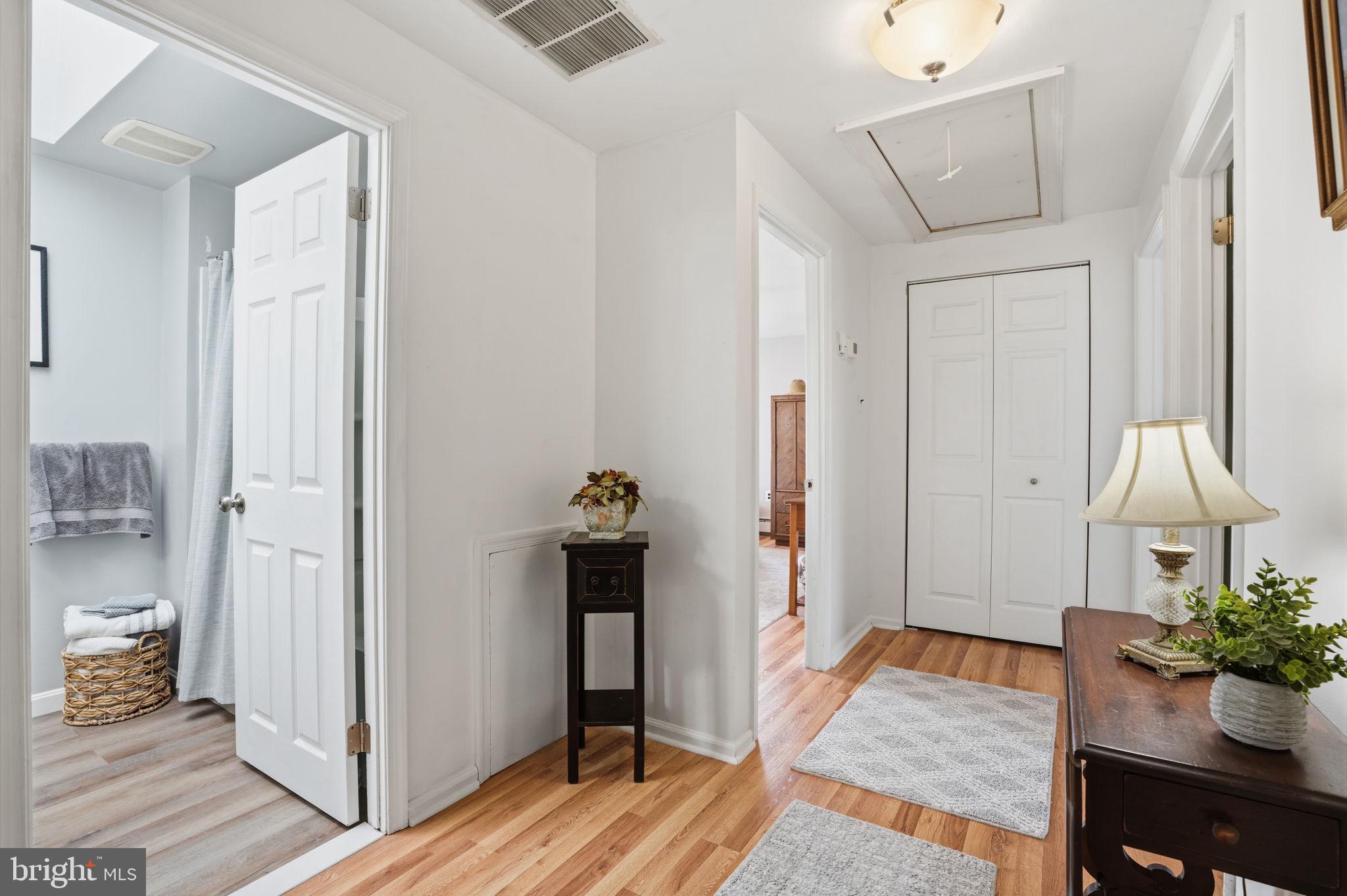 1240 Almshouse Road Jamison, PA 18929 - Photo 29 of 42 Upper hallway showing access to attic