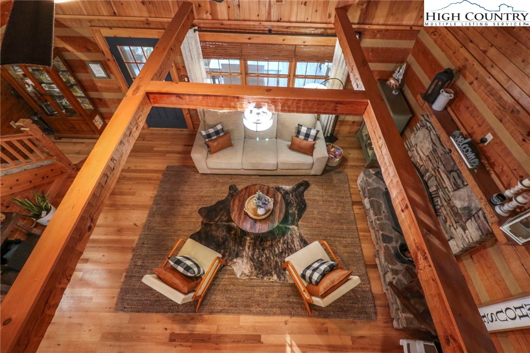 431 Silas Creek Road Lansing, NC 28643 - Photo 21 of 46 a view of entryway with wooden floor