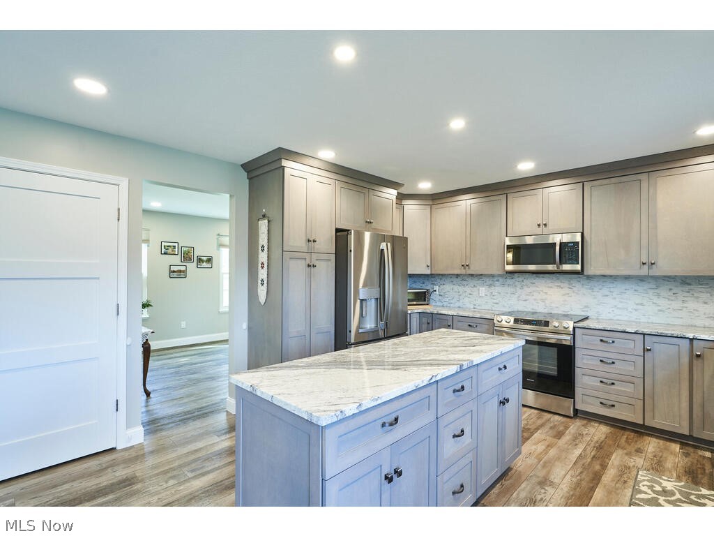 4009 Dan Road Medina, OH 44256 - Photo 9 of 29 Kitchen with appliances with stainless steel appliances and pantry with sliding drawers