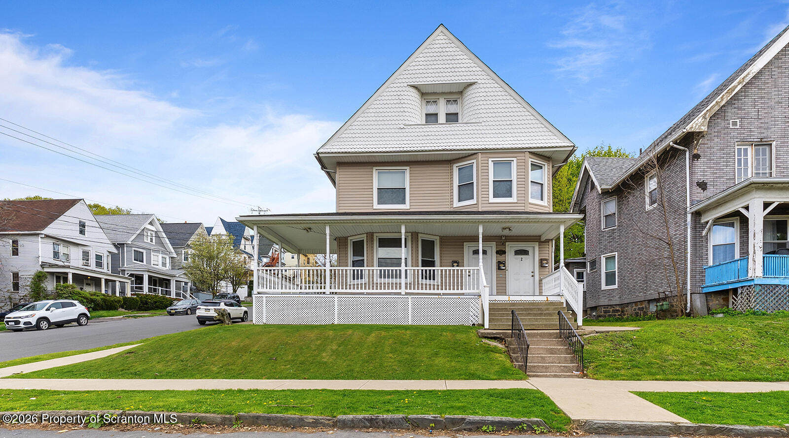 846 Monroe Avenue Scranton, PA 18510 - Photo 2 of 87 a front view of a house with a yard