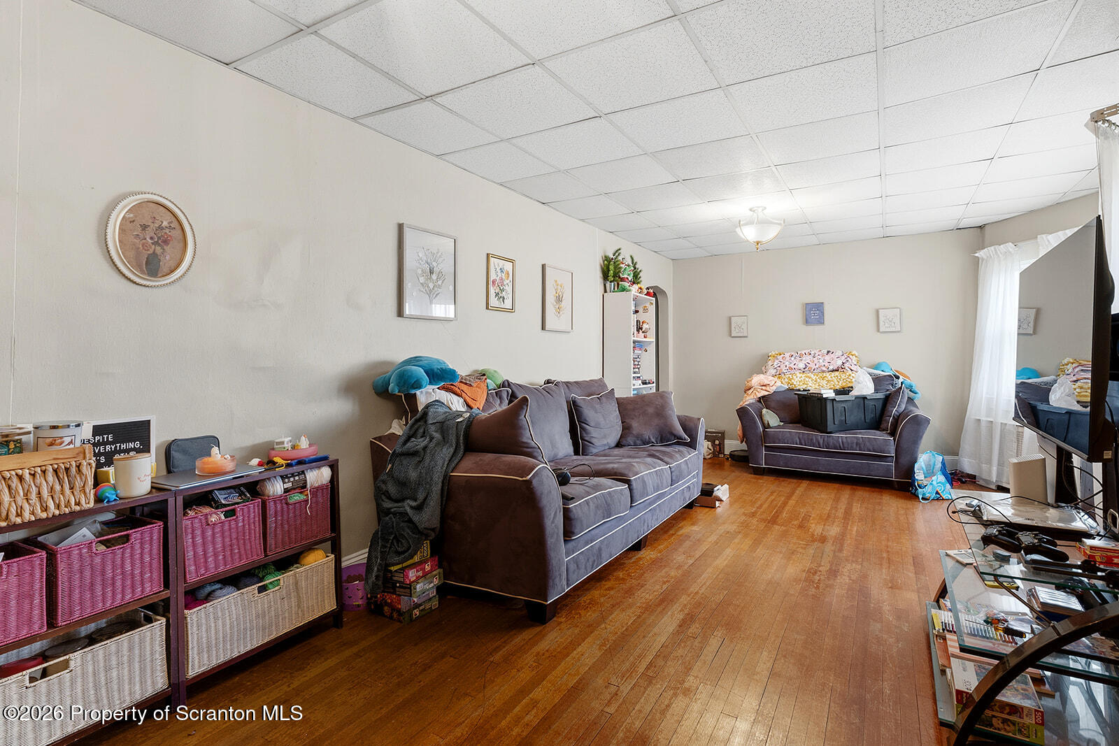 846 Monroe Avenue Scranton, PA 18510 - Photo 35 of 87 a living room with furniture and a flat screen tv