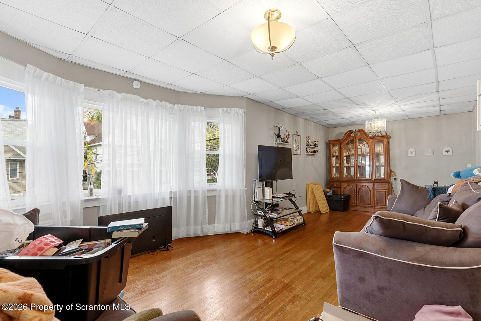 846 Monroe Avenue Scranton, PA 18510 - Photo 37 of 87 a living room with furniture or couch and a flat screen tv