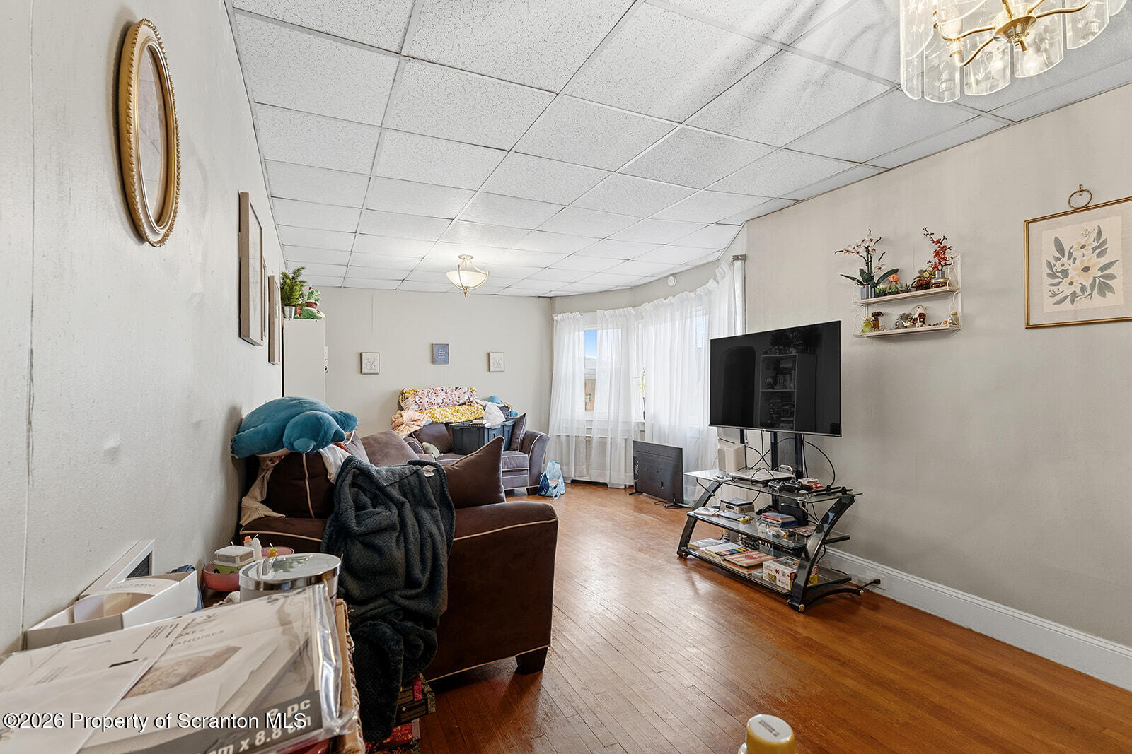 846 Monroe Avenue Scranton, PA 18510 - Photo 39 of 87 a living room with furniture and a flat screen tv