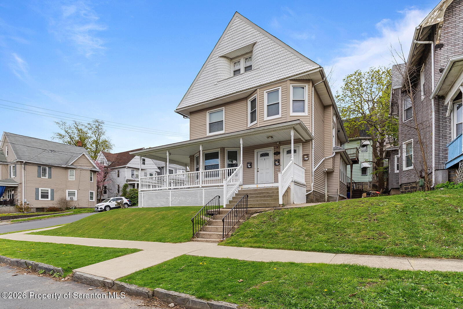 846 Monroe Avenue Scranton, PA 18510 - Photo 84 of 87 a front view of a house with a yard