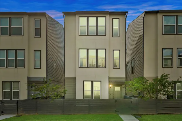 a front view of a building