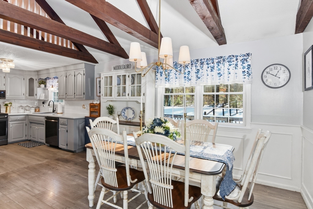 80 Walnut Street Middleboro, MA 02346 - Photo 9 of 34 a view of a dining room with furniture window and wooden floor