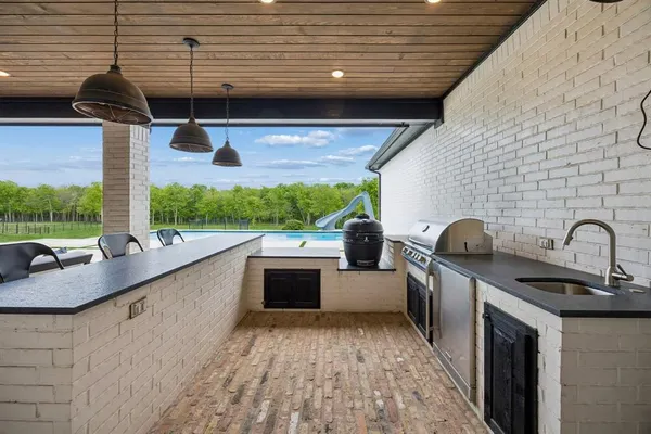 a view of outdoor space yard and swimming pool