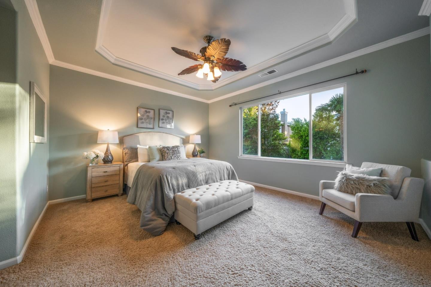 1486 Bay Tree Drive Gilroy, CA 95020 - Photo 14 of 26 a bedroom with a bed and a couch