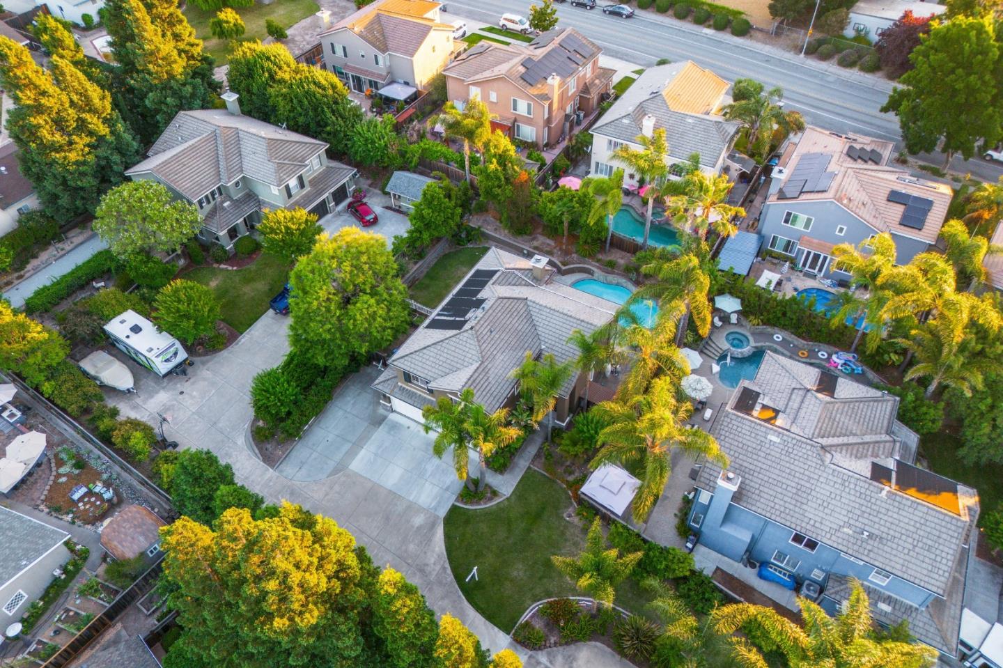 1486 Bay Tree Drive Gilroy, CA 95020 - Photo 25 of 26 an aerial view of a house with a yard and garden