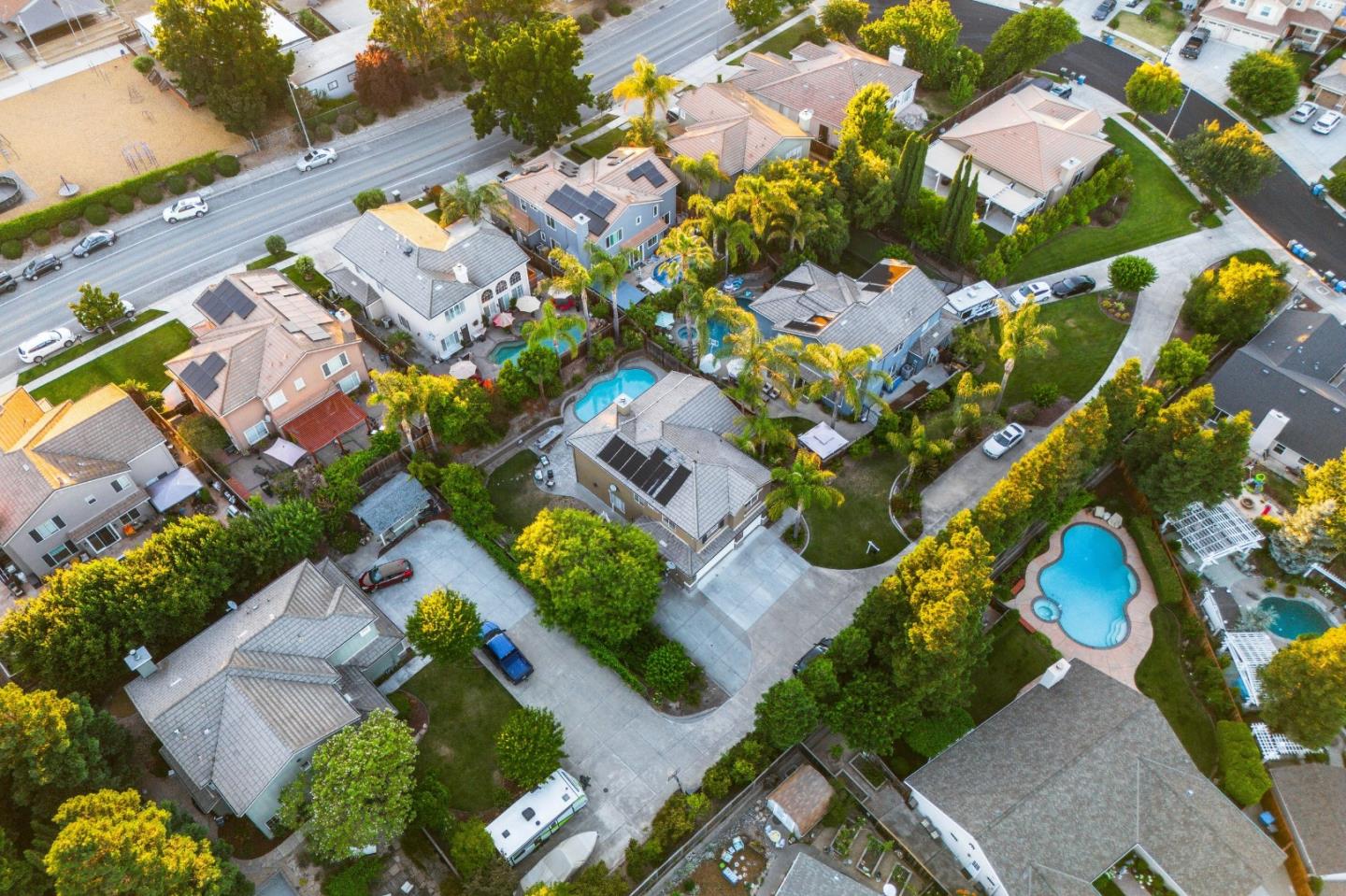 1486 Bay Tree Drive Gilroy, CA 95020 - Photo 26 of 26 an aerial view of residential houses with outdoor space