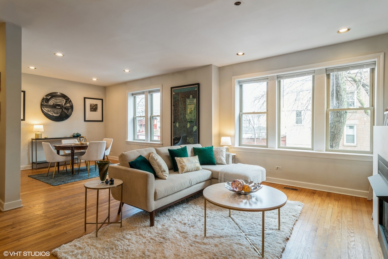 3105 West George Street, Unit 1 Chicago, IL 60618 - Photo 3 of 11 a living room with furniture and a large window