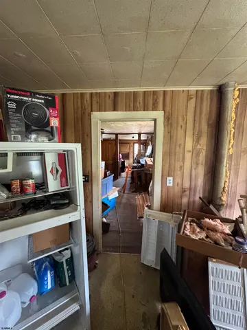 a room with furniture and a fireplace