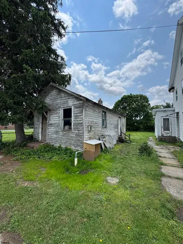 a view of street with houses