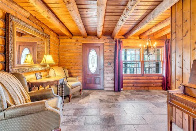 a bed room with a bed and a couch