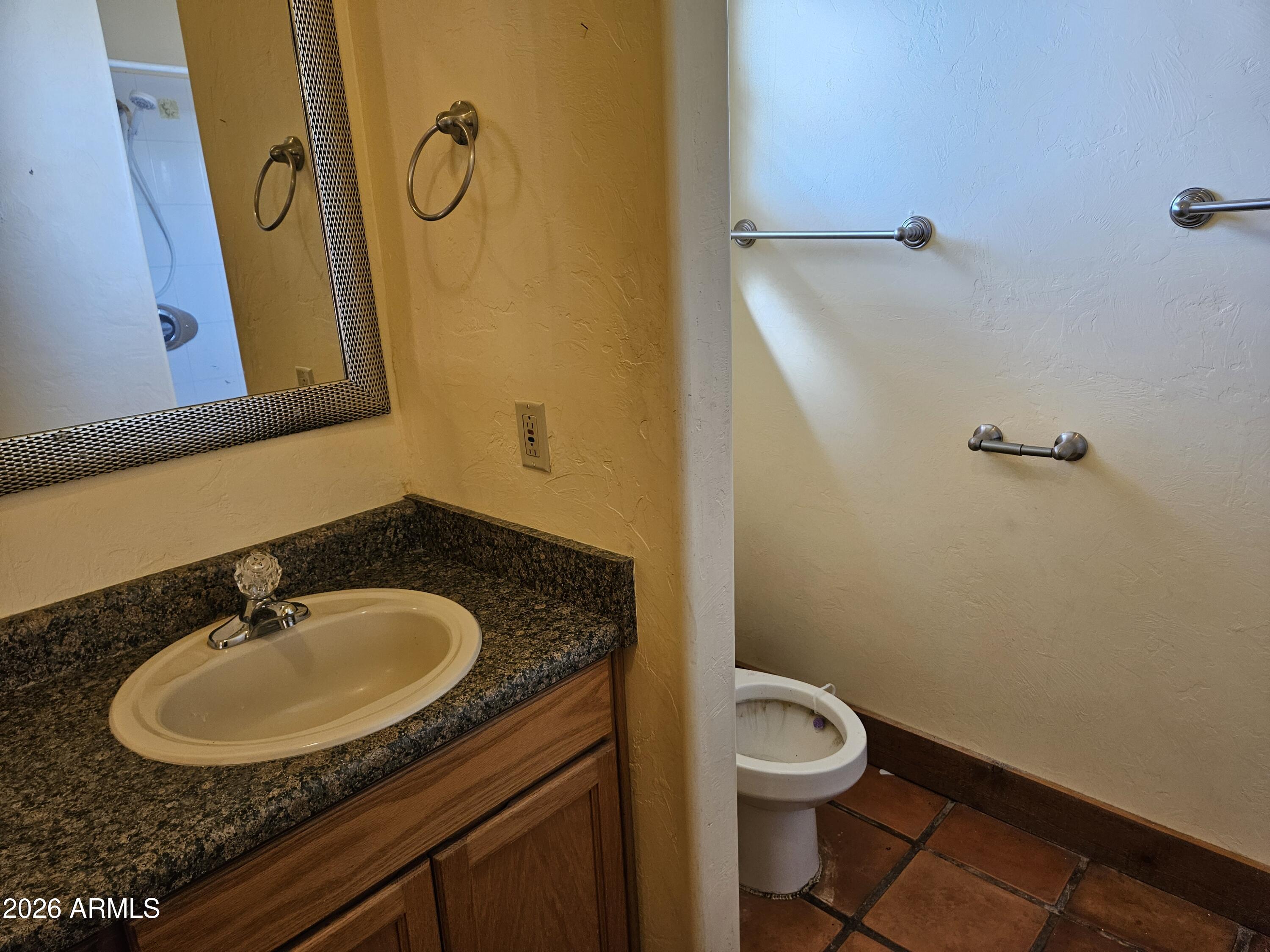 4105 North Washington Avenue Douglas, AZ 85607 - Photo 38 of 61 a bathroom with a sink a toilet and a mirror