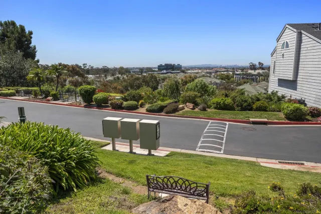 an aerial view of waterside residential building