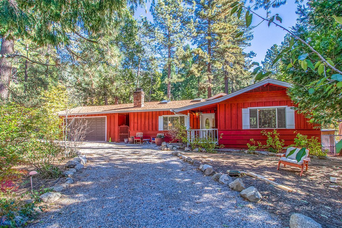 54789 Daryll Road Idyllwild, CA 92549 - Photo 3 of 44 a view of a house with backyard and sitting area