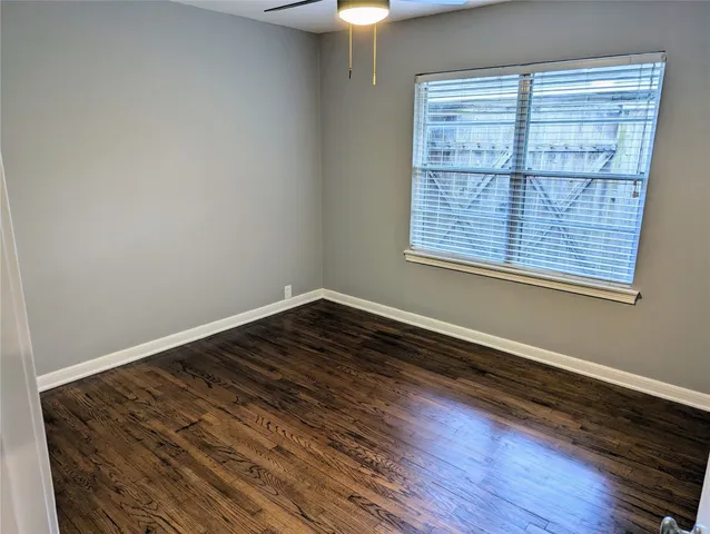 a view of small space with racks on the wall