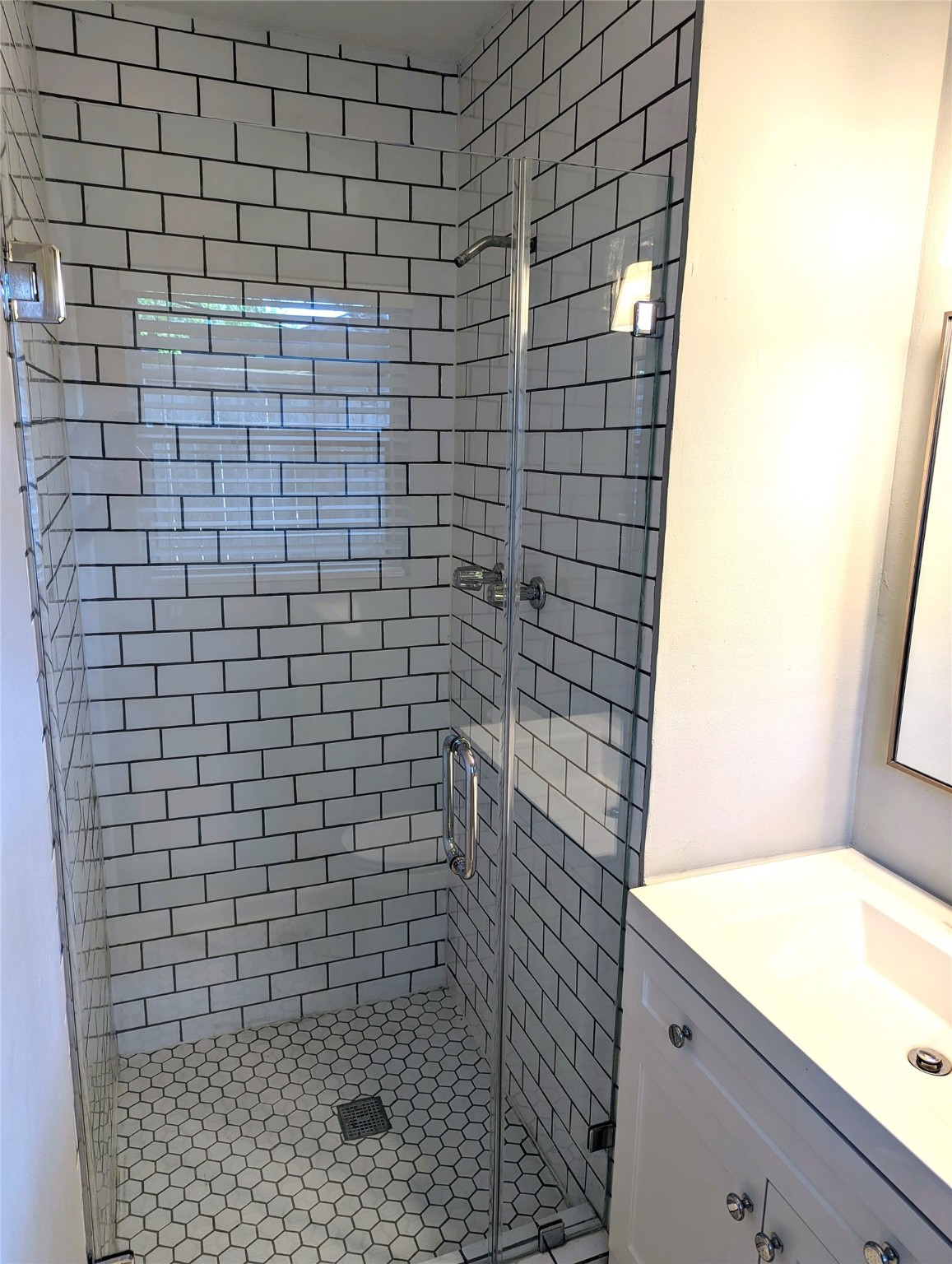 3111 Deal Street Houston, TX 77025 - Photo 35 of 39 a bathroom with a shower and a sink