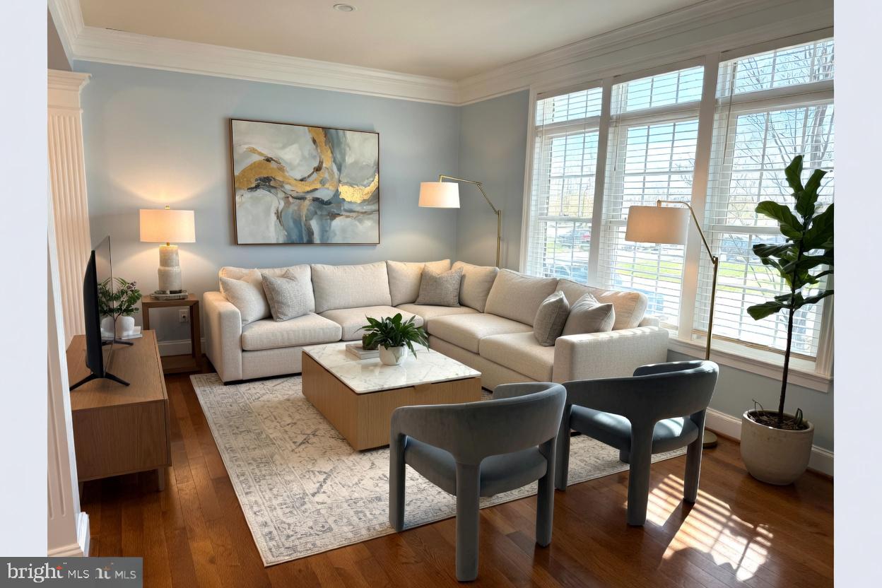 3990 Cephas Child Road Doylestown, PA 18902 - Photo 5 of 53 a living room with furniture and a large window with wooden floor