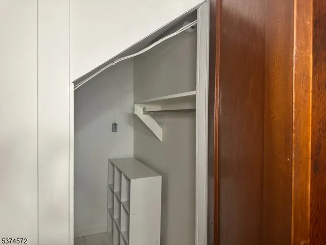 a close view of closet