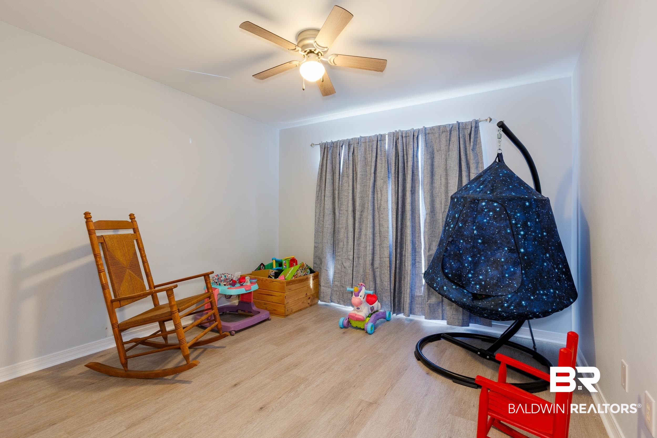 16227 Zenith Drive Loxley, AL 36551 - Photo 16 of 23 Rec room with light wood finished floors and ceiling fan