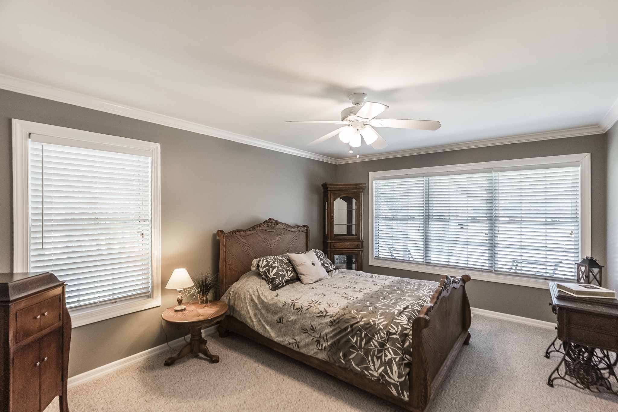 443 Mt Vernon Road Bethpage, TN 37022 - Photo 19 of 40 a bedroom with a bed and a chandelier