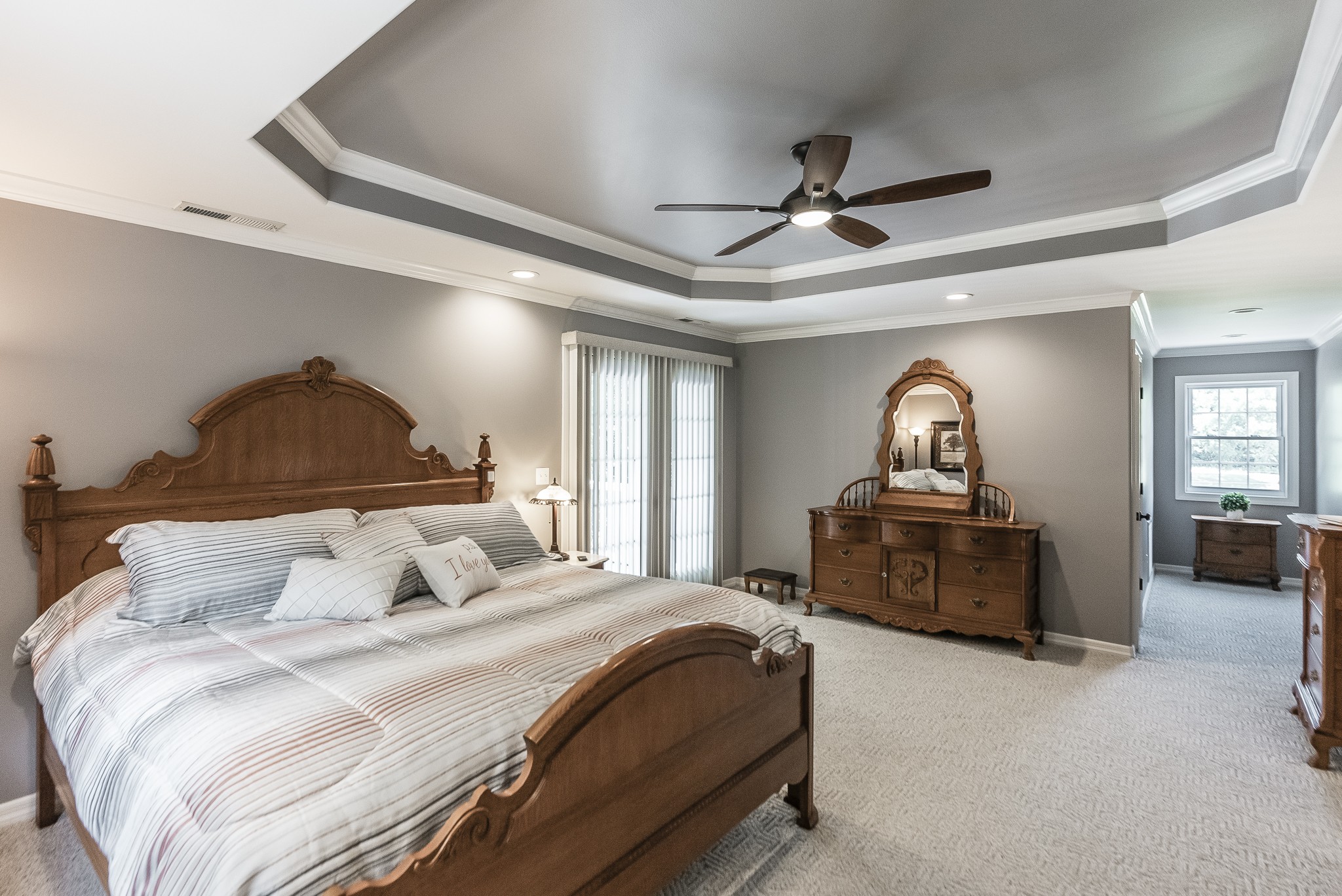 443 Mt Vernon Road Bethpage, TN 37022 - Photo 24 of 40 a bedroom with a bed and a chandelier