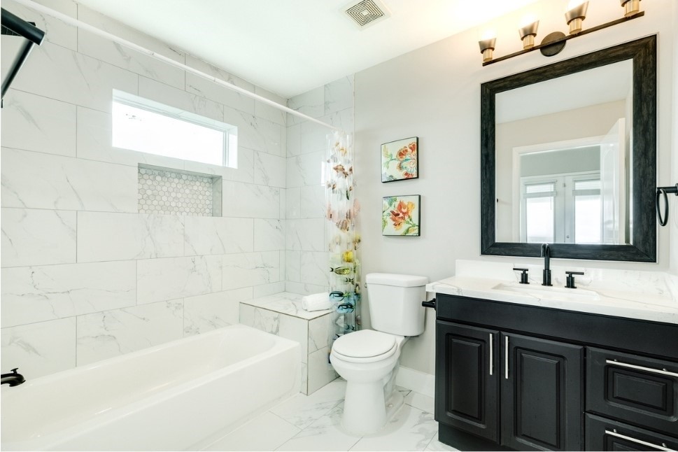 23327 Termini-San Luis Pass Road Galveston, TX 77554 - Photo 20 of 39 a bathroom with a sink a toilet and shower