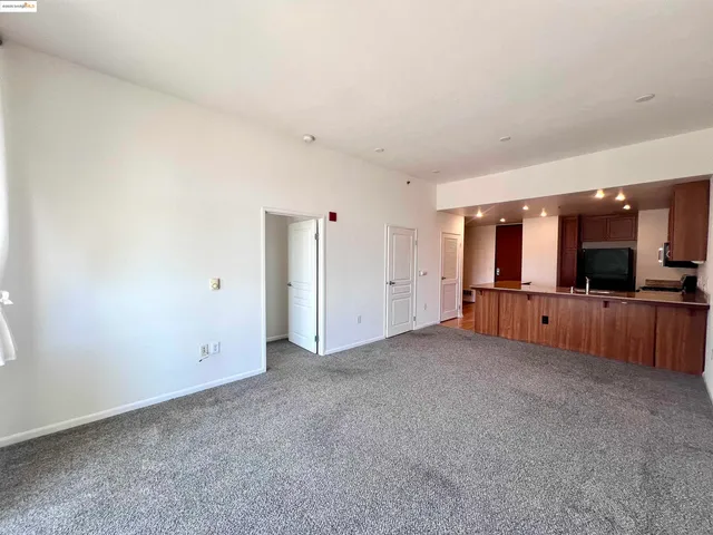 a view of a city and tall buildings